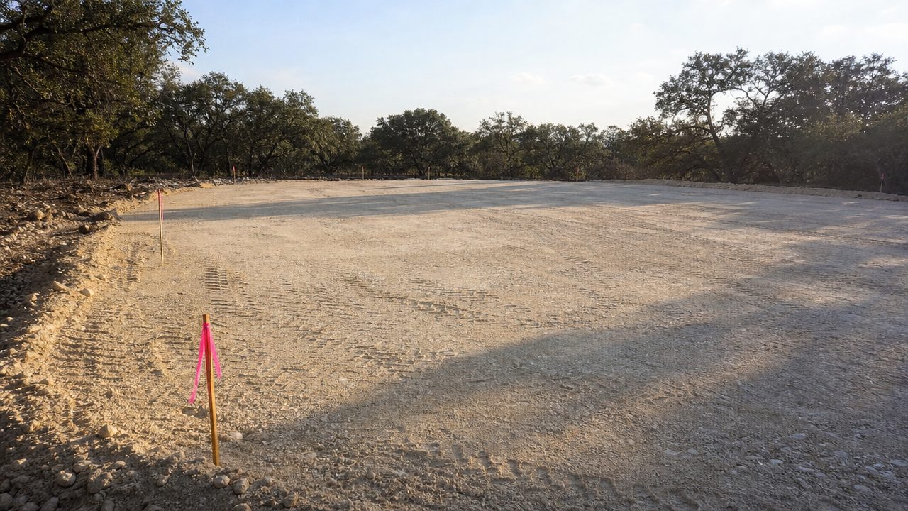 Building pad grading