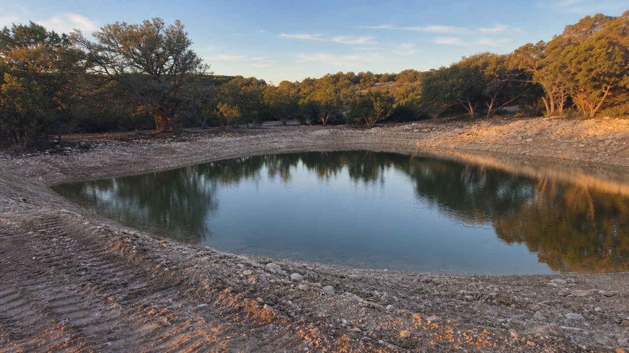 Stock pond construction